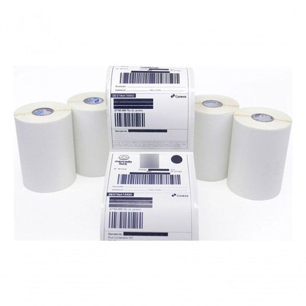 2 Rolos Etiqueta 10x15 Cm Térmica Serrilha Para Ecommerce