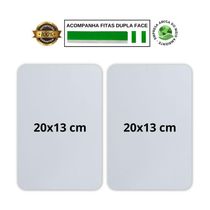 Kit 2 Placas Sinalização Banheiro Feminino Masculino 20x13cm