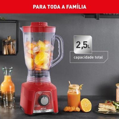 Liquidificador Arno Power Mix 700W Vermelho 110V