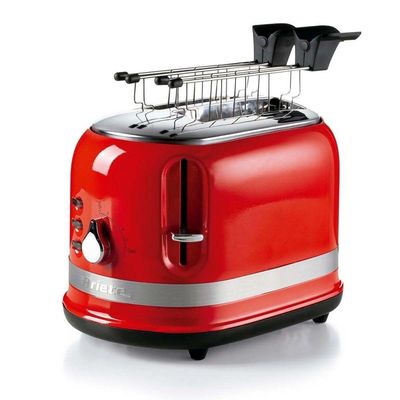 Torradeira Elétrica Ariete Moderna Vermelha 2 Fatias 6 Níveis 750w 110v - Modelo 149