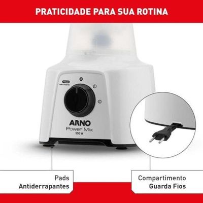 Liquidificador Arno Power Mix 550W Branco 110V