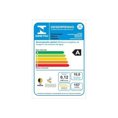 Tanquinho Lavamax Eco 10 Kg Prata Suggar 220V