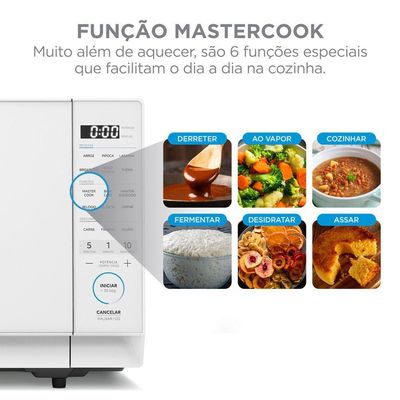 Micro-ondas 27L Branco Mastercook Midea MHP27B1 110V
