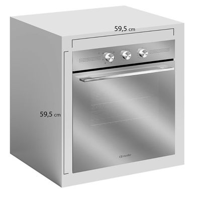 Forno Elétrico Digital De Embutir Mueller Espelhado 70 Litros Com Função Fryer MFE70K 220V