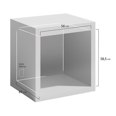 Forno Elétrico Digital De Embutir Mueller Espelhado 70 Litros Com Função Fryer MFE70K 220V