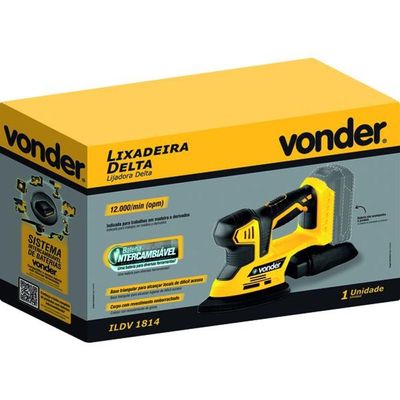 Lixadeira Delta 18V S- Bat. S- Carregador Ildv1814 - Vonder