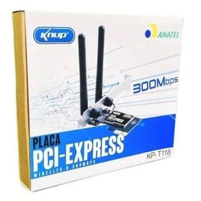 Placa Pci Express Wireless 300mbps 2 Antenas Pci-e Kp-t118