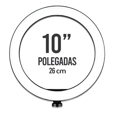 Ring Light  Aro 10 Polegadas com Suporte LED Luz Foto Vídeo