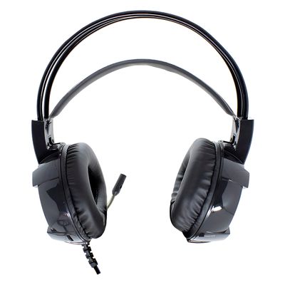 Headset Gamer MO-HP50 com Som Imersivo, Microfone com Cancelamento de Ruído e LED Vermelho