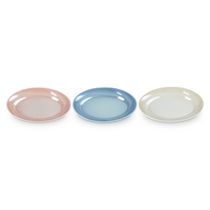 SET LE CREUSET 3 PRATOS OVAL EM CERÂMICA COLORIDO 15CM 69334156819014