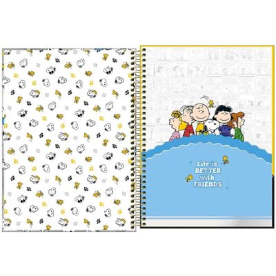 CADERNO CAPA DURA UNIVERSITÁRIO SNOOPY CORE 1M 80F - TILIBRA