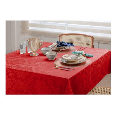 Toalha Mesa Quadrada High Class 160x160cm Vermelha Raner