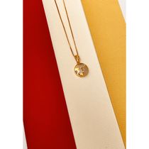 Colar De Signo Gêmeos Com Zirconias banhado em ouro 18k cordão
