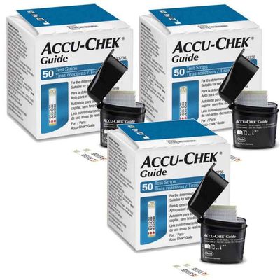 Accu-chek Guide 50 Tiras Reagentes 3 Unidades