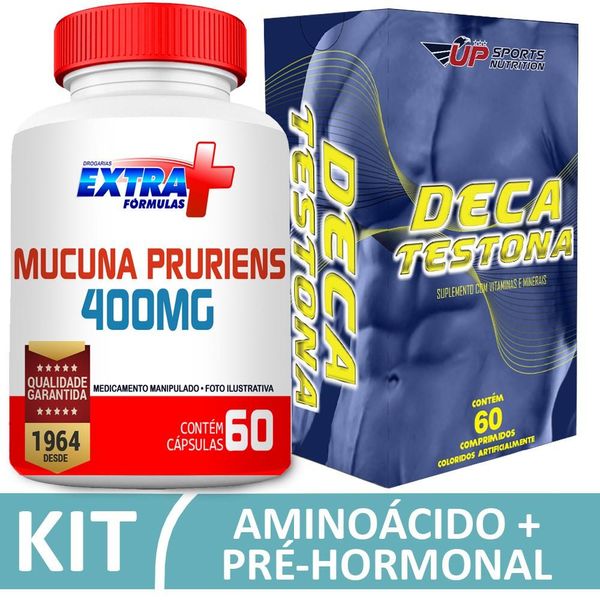 Kit Mucuna Pruriens 400mg C/ 60 + Deca Testona C/ 60