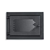 Porta Forno Ferro Fundido Com Vidro Libaneza 31,5x46cm