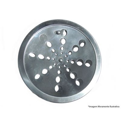 Grelha Aco Inox Overtime C/Fecho Redondo 15Cm