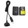 Kit 2 Baterias Para Controle Xbox 360 Com Cabo Carregador USB Preto