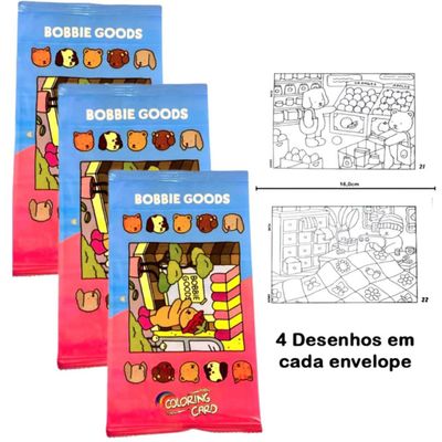 Bobbie Goods Cards para Colorir Pacote com 4 Unidades