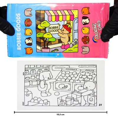 Bobbie Goods Cards para Colorir Pacote com 4 Unidades
