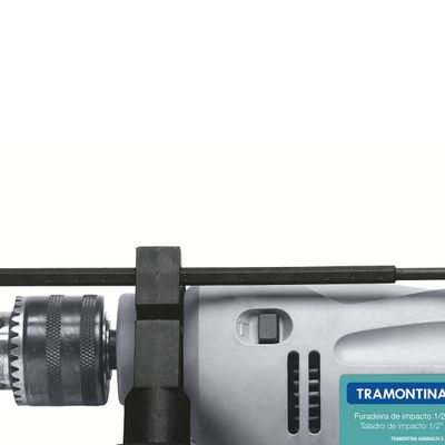 Furadeira de Impacto 1/2" 500W com Kit de Parafusos e Buchas 220V - Tramontina