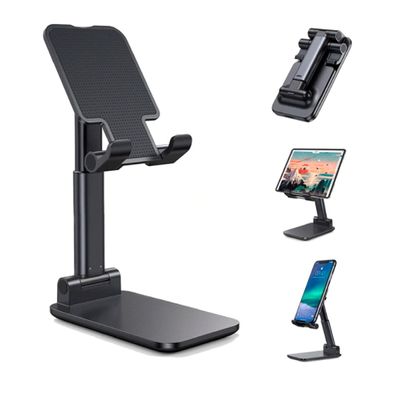 SUPORTE DE MESA UNIVERSAL PARA CELULAR E TABLET BASE FIXA ALTURA AJUSTAVEL