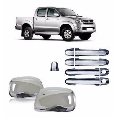 Kit Aplique Capa Cromada Retrovisor Maçanetas Hilux 2005
