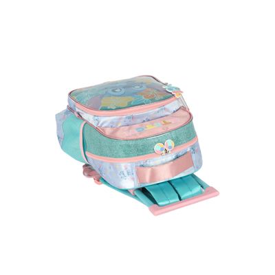 Mochila Escolar De Rodinhas Infantil Stitch Turquesa - Luxcel