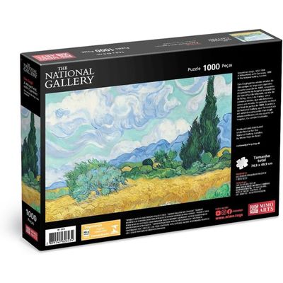 Quebra Cabeça 1000 Peças Van Gogh Campo De Trigo Mimo - 2603