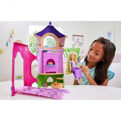 Disney Princesa Torre Da Rapunzel Com Boneca - Mattel Hlw30
