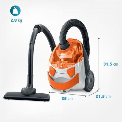 Aspirador De Pó Mondial Turbo Hepa Branco e Laranja AP-15 220V 220V