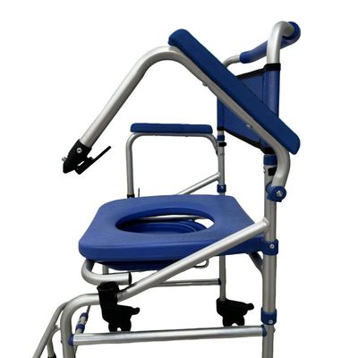 Cadeira de Banho D55 Ultraleve 4 em 1 até 135 Kg Dellamed Azul