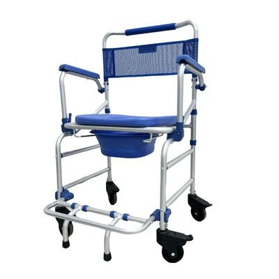 Cadeira de Banho D55 Ultraleve 4 em 1 até 135 Kg Dellamed Azul