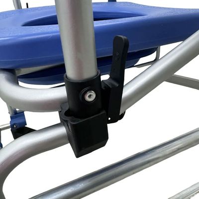 Cadeira de Banho D55 Ultraleve 4 em 1 até 135 Kg Dellamed Azul