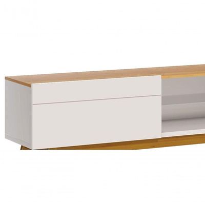 Rack Classic 2g 2.2 Off White Com Nature - Imcal Móveis