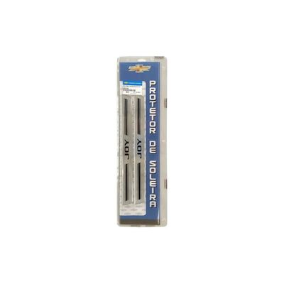Kit Protetor de Soleira Resinada de Aluminio Original Chevrolet 2013 em diante