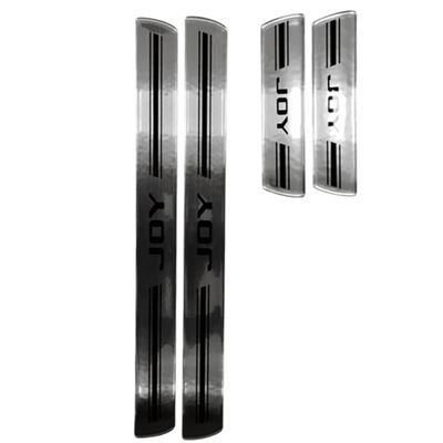 Kit Protetor de Soleira Resinada de Aluminio Original Chevrolet 2013 em diante