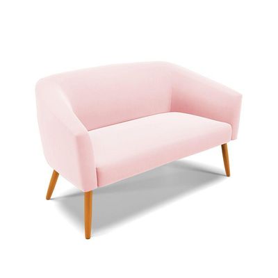 Kit 01 Namoradeira 02 Lugares E 02 Poltronas Rosa Bebê