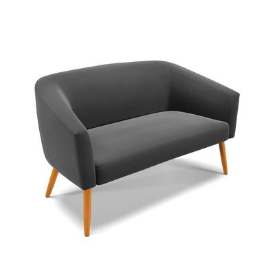 Kit 01 Namoradeira 02 Lugares E 01 Poltrona Suede Preto