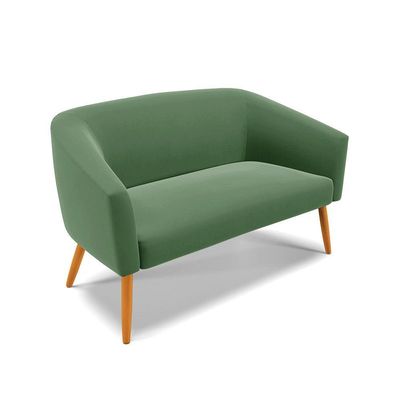 Kit 01 Namoradeira 02 Lugares E 01 Poltrona Suede Verde