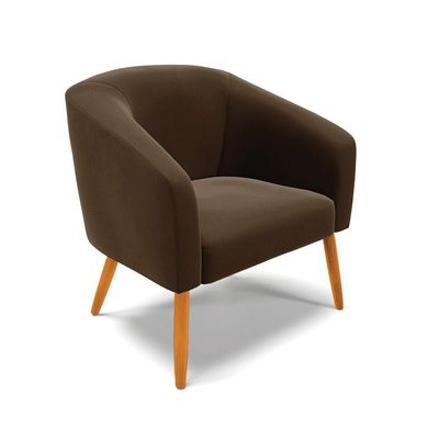 Kit 01 Namoradeira 02 Lugares E 01 Poltrona Suede Marrom