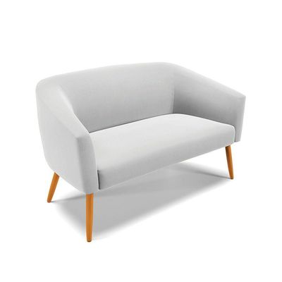 Kit 01 Namoradeira 02 Lugares E 02 Poltronas Suede Cinza