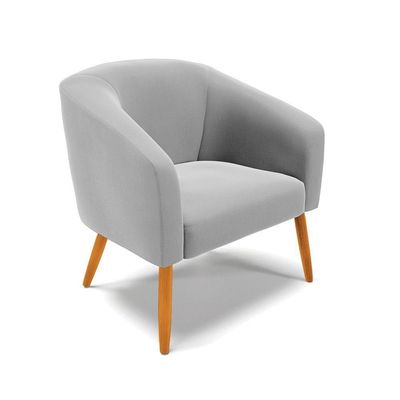 Kit 01 Namoradeira 02 Lugares E 02 Poltronas Suede Cinza
