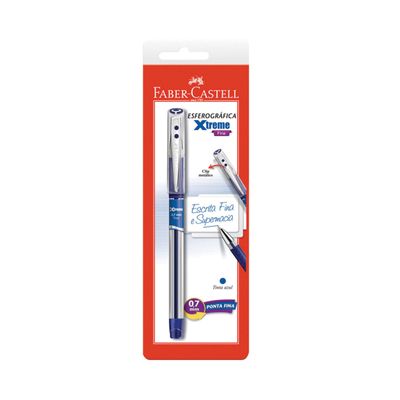 Caneta Esferográfica Faber-Castell Xtreme 0.7mm Azul UNICA