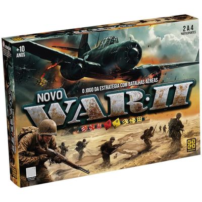 Jogo De Tabuleiro Novo War II Com Estratégias Aéreas - Grow 04754