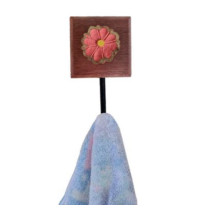 Kit Acessórios Banheiro 3 Toalheiros 1 Porta Papel Higiênico Cor Rosa