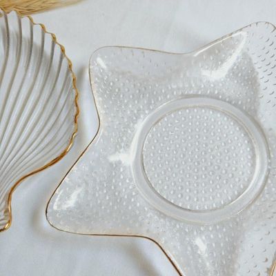 Tijela Duo Concha E Estrela - Centro De Mesa Decorativo Transparente