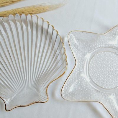 Tijela Duo Concha E Estrela - Centro De Mesa Decorativo Transparente