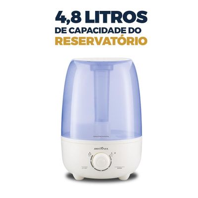 Umidificador Britânia 4,8L BUD04B Desligamento Automático Bivolt
