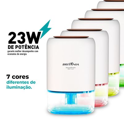 Desumidificador Britânia 900ml Antimofo Bivolt BDE01 Bivolt